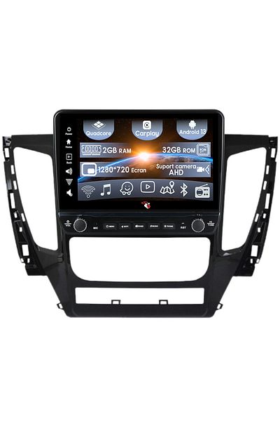 navi-it Navigatie dedicata Pajero 2016-2018 cu butoane rotative model 2024, 9 Inch, 2GB RAM 32GB ROM, Quadco