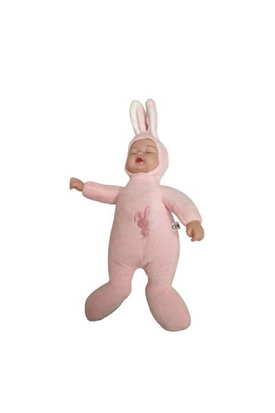OEM Baby Rabbit Plush Toy, 23cm, Light Pink