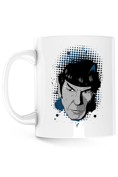 OEM Star Trek Spock Picard Beyond Infinity Mug, white, 330 ml