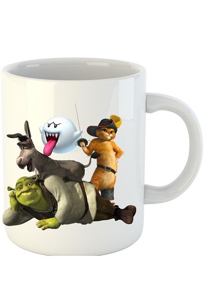 OEM Cana Shrek Mario Cat Donkey Ghost, alba, 330 ml