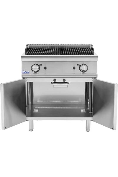 Royal Catering Grill lawowy na gaz propan / LPG / ziemny 2 x 8 kW 50-460 C
