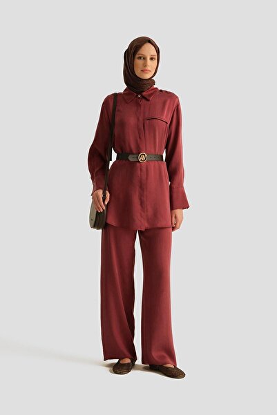 Armine Cupra pantaloni palazzo 25YD4245-2 MAROON