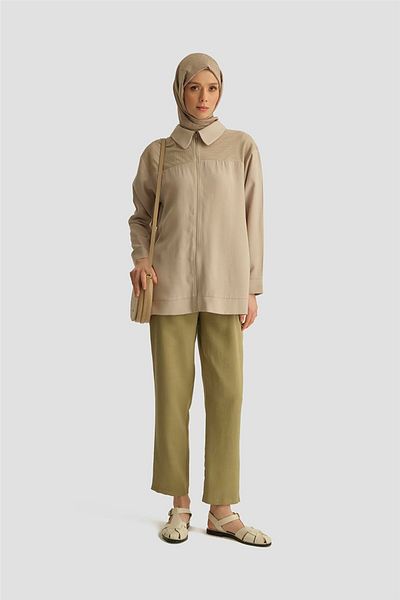 Armine Carrot Pants 25Yd4228-2 Khaki