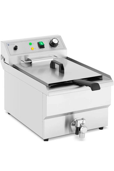 Royal Catering Friteuză electrică cu robinet de scurgere 230V 3000W 13l