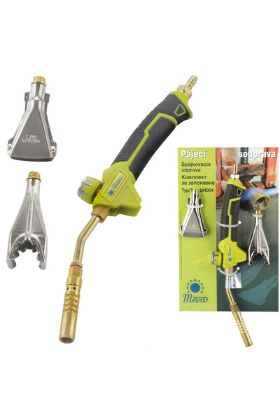 MEVAG Arzător pe gaz pentru lipirea țevilor cu gaz GPL SET 3 duze 2 kW