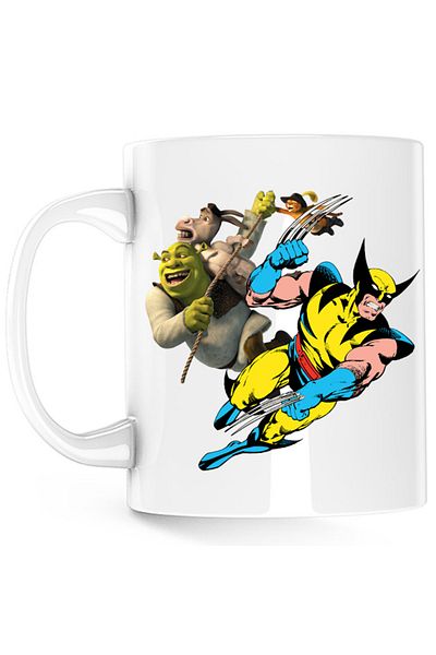 OEM Cana Wolverine Shrek Rope Marvel DC, alba, 330 ml