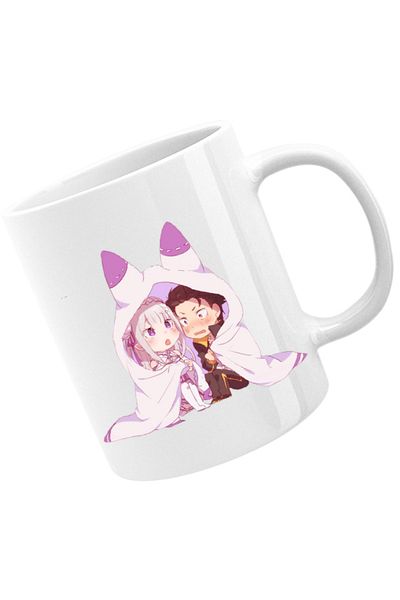 OEM Cana Re Zero Subaru Emilia Best Waifu Magic Another World, alba, 330 ml