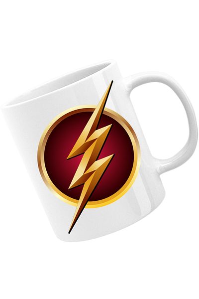 OEM Cana The Flash Logo Superhero Comics Fast Go, alba, 330 ml