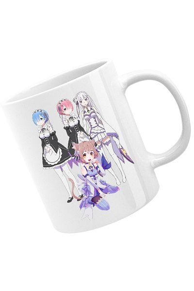 OEM Cana Re Zero REM RAM Emilia Felix Cat Waifu Yandere Doki Doki, Alba, 330 ml