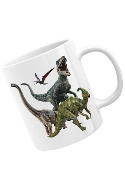 OEM Cana Jurassic Park Dinosaurs Fly Terrestrial Dangerous, alba, 330 ml