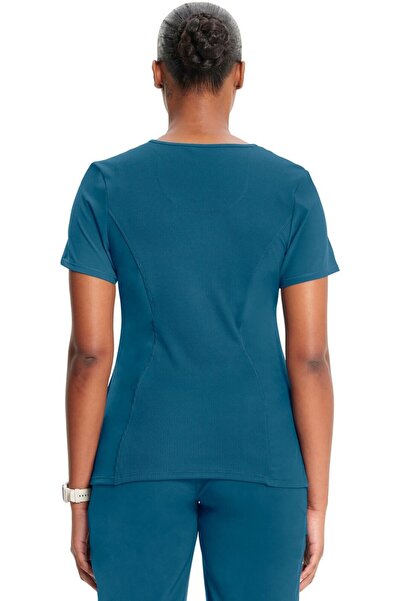 Cherokee UNIFORMS Halat Medical Cherokee PROTX2® cu Decolteu Rotund - Infinity Blue Marime Uniforma: L