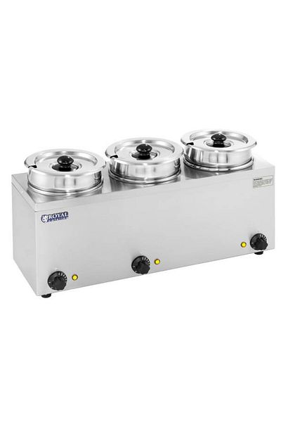Royal Catering Bemar elektryczny podgrzewacz do zupy 450W 230V 3 x 3.8L
