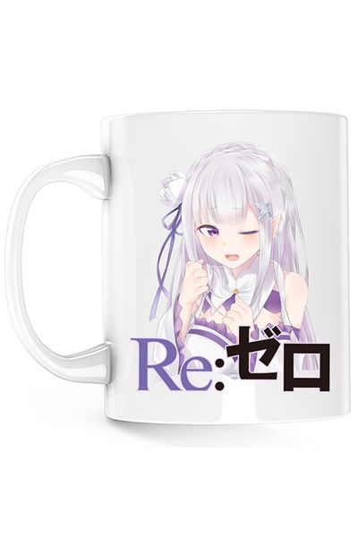 OEM Cana Re Zero Emilia Neko Magic Princess Otaku Isekai, alba, 330 ml