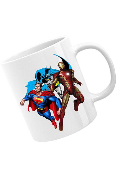 OEM Cana Ironman Technology Batman Superman DC Superhero, alba, 330 ml