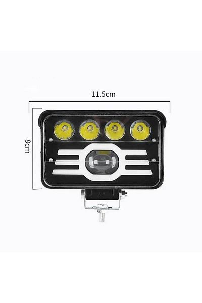 BGRJ Automotive Bicolor LED projector S935, white and yellow positions and magnifying glass, 78W