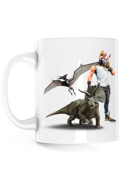 OEM Cana Jurassic Park Pteranodon Velociraptor Fortnite, alba, 330 ml