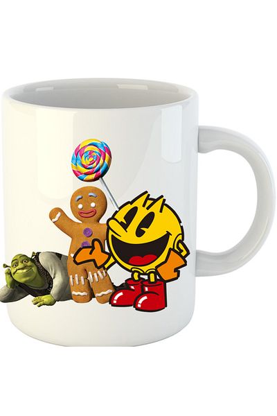 OEM Cana Pac Man Shrek Cookie Happy, alba, 330 ml
