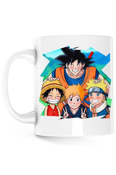 OEM Cana Bleach Dragon Ball Z One Piece Animekage Naruto, alba, 330 ml