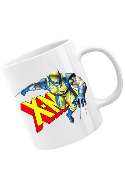 OEM Cana Wolverine X-Men Logo Superpower Hero, alba, 330 ml
