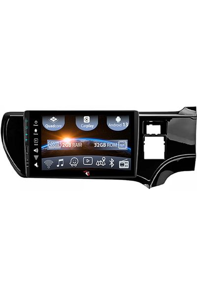 navi-it Navigatie dedicata Toyota Aqua 2011-2017, USB&Butoane fizice frontale, Android 13, Wireless Carplay