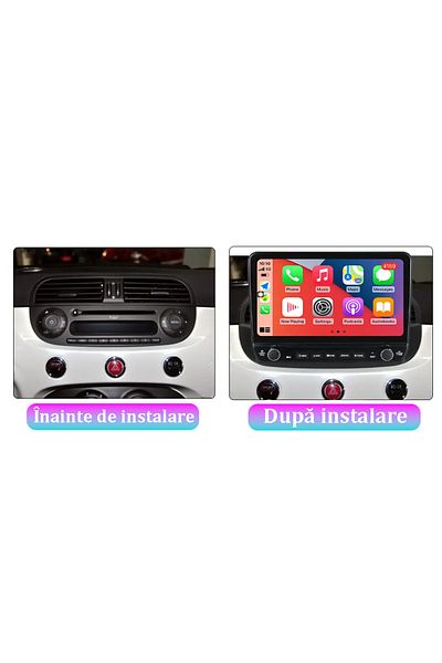 navi-it Navigatie dedicata Fiat 500, 2GB RAM 32GB ROM, Android 13, Display 9" Full HD, Internet ,Aplicatii ,