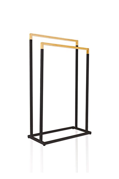 The Mia Metal Towel Rack Black Glv0762