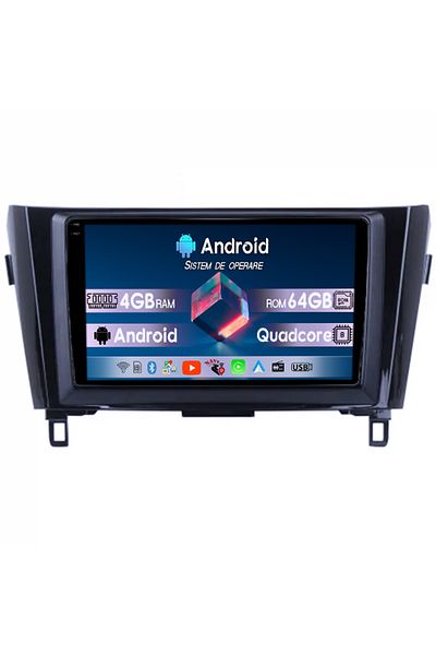 navi-it Navigatie dedicata X-Trail, Qashqai 2013-2018, 4GB RAM 64GB ROM, Octacore, Android 14, Display QLED