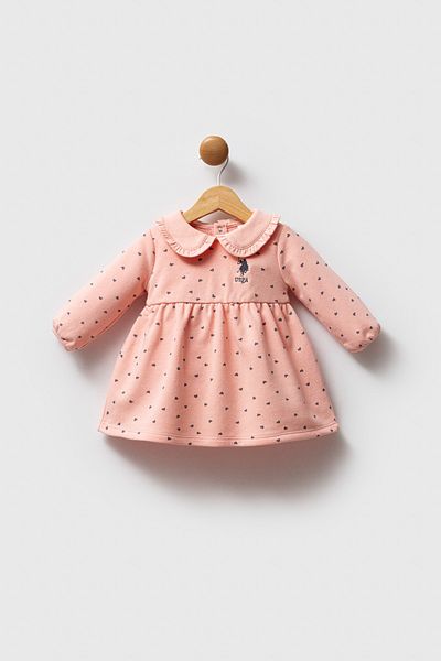 U.S. Polo Assn. Licensed Baby Girl Heart Dress