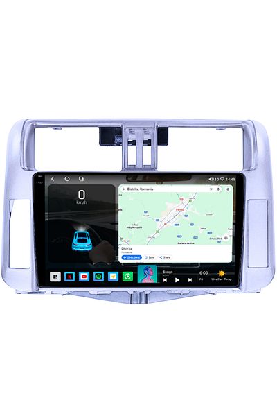 navi-it Dedicated navigation for Toyota Prado 150 2009-2013, 4GB RAM 64GB ROM, Octacore, Android 14, QLED display