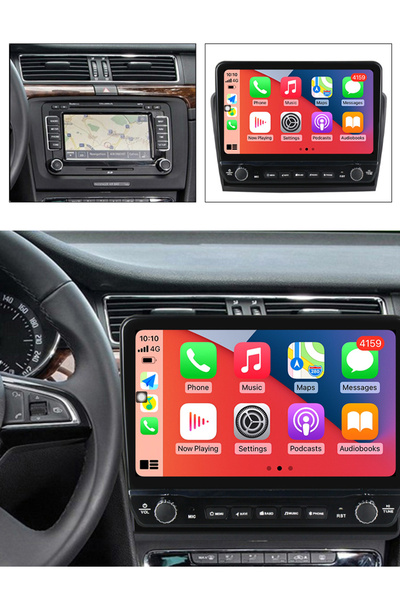 navi-it Navigatie dedicata Superb 2008-2015 cu butoane rotative model 2024, 4 GB RAM 64 ROM, Quadcore, Andro