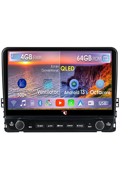 navi-it Navigatie dedicato Volkswagen T6 2015+, Taigo, T-Roc, T-Cross, Caravelle, Arteon cu butoane rotative