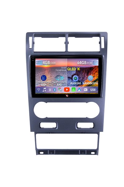navi-it Navigatie dedicata Ford Mondeo 2000-2007, 4GB RAM 64GB ROM, Octacore, Android 14, Display QLED 1K 9"