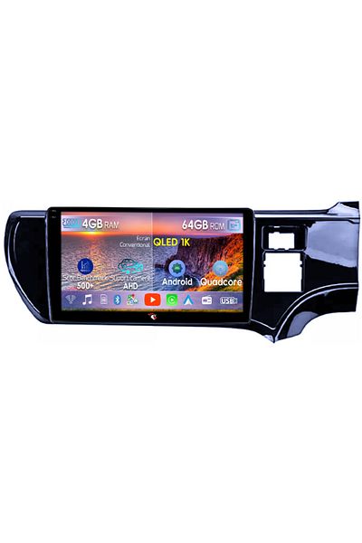 navi-it Navigatie dedicata Toyota Aqua 2011-2017 Right, 4GB RAM 64GB ROM, Octacore, Android 14, Display QLED