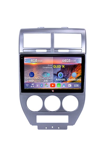 navi-it Navigatie dedicata Jeep Compass 2007-2009, 4GB RAM 64GB ROM, Octacore, Android 14, Display QLED 1K 1