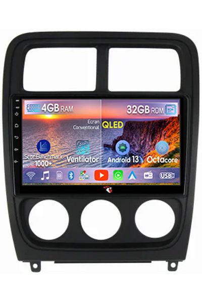 navi-it Navigatie dedicata Dodge Caliber 2009-2013, 4 GB RAM 32 ROM, Android 13, Display QLED, 9", DSP, Carp