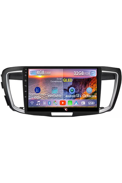 navi-it Navigatie dedicata Honda Accord 9th 2014-2017, 4 GB RAM 32 ROM, Android 13, Display QLED, 9", DSP, C