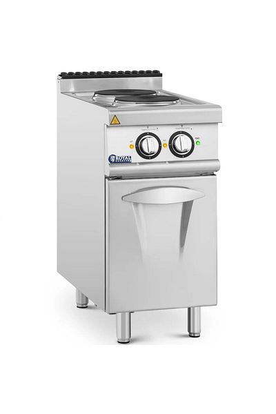 Royal Catering Kuchnia elektryczna wolnostojąca z szafką 2 pola grzewcze 5.2 kW 400 V