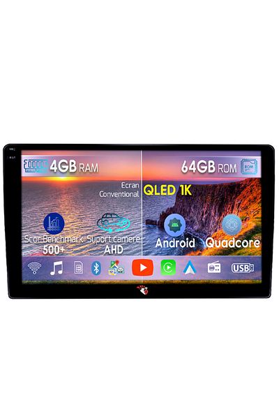 navi-it Navigatie dedicata Toyota Etios, 4GB RAM 64GB ROM, Octacore, Android 14, Display QLED 1K 9", Carplay