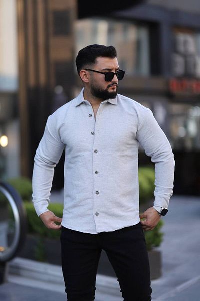 Klothy Ανδρικό χειμερινό πουκάμισο Regular Fit 2534
