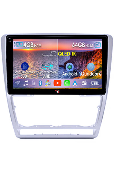 navi-it Αφιερωμένη πλοήγηση Skoda Octavia 2 2004-2013, Facelift 2009-2013, 4G...