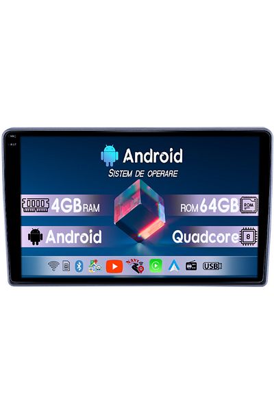 navi-it Dedicated navigation Peugeot 307 2001-2008, 4GB RAM 64GB ROM, Android 14, Display 9" QLED 1K, Internet