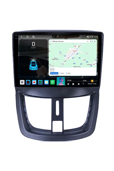 navi-it Navigatie dedicata Peugeot 207 2006-2015, 4GB RAM 64GB ROM, Octacore, Android 14, Display QLED 1K 9"