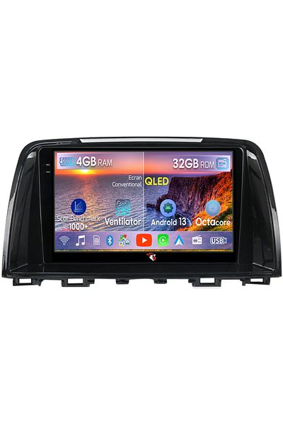 navi-it Dedicated navigation Mazda 6 III 2012-2017, 4GB RAM 32 ROM, Android 13, QLED, Display 9", DSP, Internal