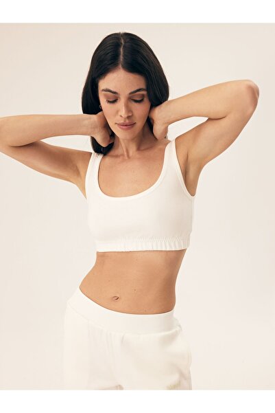 Bloovii Women's Summer Crop Top with Wide Straps Back Logo | Mavere