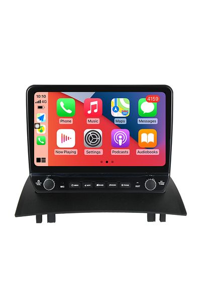 navi-it Dedicated navigation Megane 2 2002-2009 with rotary buttons model 2024, 4 GB RAM 64 ROM, Quadcore, And