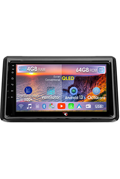 navi-it Navigatie dedicata Toyota Noah 2014-2020, 4GB RAM 64GB ROM, Octacore, Android 13, Display QLED 9", D