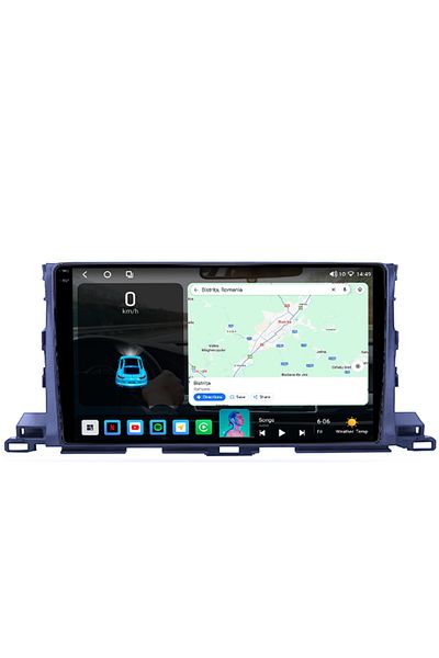 navi-it Navigatie dedicata Toyota Highlander 2014-2018, 4GB RAM 64GB ROM, Octacore, Android 14, Display QLED