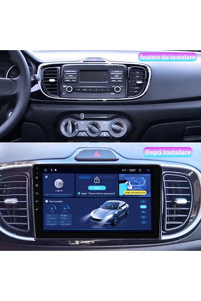 navi-it Navigatie dedicata Kia Pegas 2018-2020, 4GB RAM 64GB ROM, Octacore, Android 14, Display QLED 9", DSP