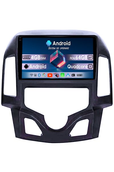 navi-it Navigatie dedicata Hyundai i30 2007-2012, 4GB RAM 64GB ROM, Quad Core, Display 9" QLED 1K, Carplay,