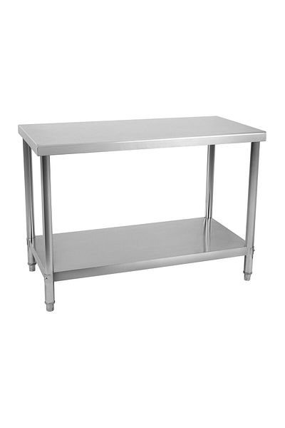 Royal Catering Stół do kuchni blat roboczy stal nierdzewna dolną półka 100x60cm
